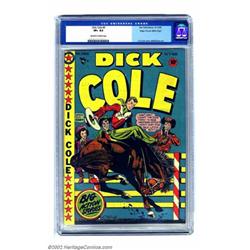 Dick Cole #6 Mile High pedigree (Curtis, 1949) CGC VF+ 8.5 Off-white to white pages. Dick Cole tr...