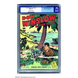Don Winslow #34 Mile High pedigree (Fawcett, 1946) CGC NM- 9.2 Off-white to white pages. The war...