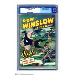 Don Winslow #36 Mile High pedigree (Fawcett, 1946) CGC NM+ 9.6 Off-white pages. In this first non...