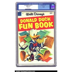 Donald Duck Fun Book File Copy (Dell Giant) #1 (Dell, 1953) CGC VF/NM 9.0 Off-white pages. This b...