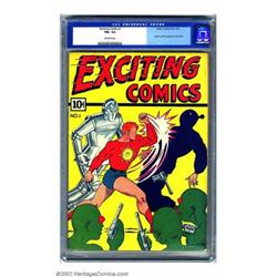Exciting Comics #1 (Nedor Publications, 1940) CGC FN+ 6.5 Off-white pages. The eye-appeal of the...