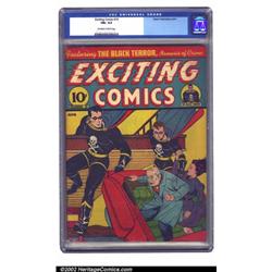 Exciting Comics #10 (Nedor Publications, 1941) CGC FN+ 6.5 Off-white to white pages. The second a...