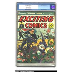 Exciting Comics #27 (Nedor Publications, 1943) CGC NM- 9.2 Cream to off-white pages. The Black Te...
