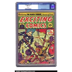 Exciting Comics #28 (Nedor Publications, 1943) CGC NM 9.4 White pages. Seasoned collectors know t...