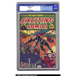 Exciting Comics #38 (Nedor Publications, 1945) CGC NM- 9.2 Off-white pages. This action-packed co...