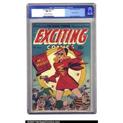 Exciting Comics #53 (Nedor Publications, 1947) CGC NM- 9.2 Off-white to white pages. This Miss Ma...