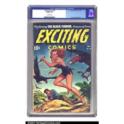 Exciting Comics #64 (Nedor Publications, 1948) CGC NM- 9.0 Off-white pages. Schomburg's airbrush...