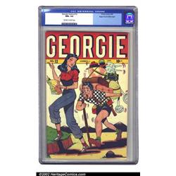 Georgie Comics #12 Mile High pedigree (Timely, 1947) CGC NM+ 9.6 Off-white to white pages. Classi...