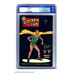 Golden Lad #1 Rockford pedigree (Spark Publications, 1945) CGC VF+ 8.5 Cream to off-white pages....