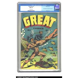 Great Comics #1 (Novack, 1945) CGC NM 9.4 Off-white pages. Somehow this relatively obscure publis...