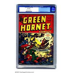 Green Hornet Comics #20 (Harvey, 1944) CGC VF- 7.5 Cream to off-white pages. The unmistakable sta...