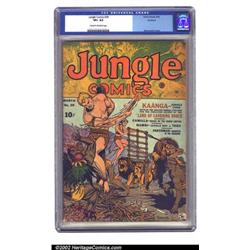 Jungle Comics #39 Rockford pedigree (Fiction House, 1943) CGC VF+ 8.5 Cream to off-white pages. A...