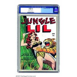 Jungle Lil #1 (Fox Features Syndicate, 1950) CGC VF/NM 9.0 Off-white to white pages. Offered here...