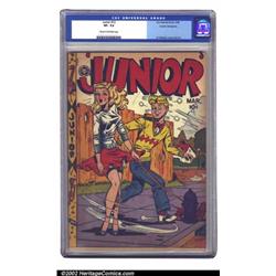 Junior #12 Cosmic Aeroplane pedigree (Fox Features Syndicate, 1948) CGC VF- 7.5 Cream to off-whit...