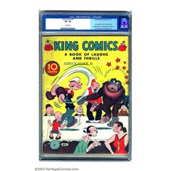 King Comics #1 (David McKay Publications, 1936) CGC VG- 3.5 White pages. Popeye is featured on th...
