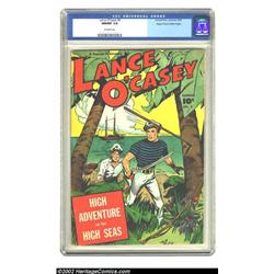 Lance O'Casey #4 Mile High pedigree (Fawcett, 1948) CGC NM/MT 9.8 Off-white pages. Following stin...