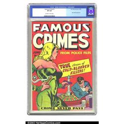 Famous Crimes #1 (Fox Features Syndicate, 1948) CGC VF 8.0 Off-white to white pages. This is the...