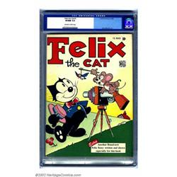 Felix the Cat #1 (Dell, 1948) CGC VF/NM 9.0 Off-white to white pages. After nearly 30 years of an...