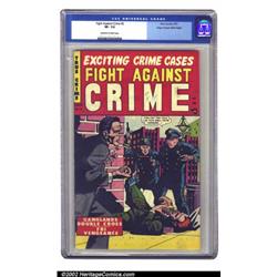 Fight Against Crime #2 Mile High pedigree (Story Comics, 1951) CGC VF- 7.5 Off-white to white pag...