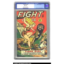 Fight Comics #60 (Fiction House, 1949) CGC NM- 9.2 Off-white pages. "Tiger Girl in the Kraal of D...