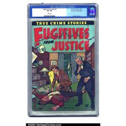 Fugitives From Justice #3 Mile High pedigree (St. John, 1952) CGC VF+ 8.5 White pages. You like w...