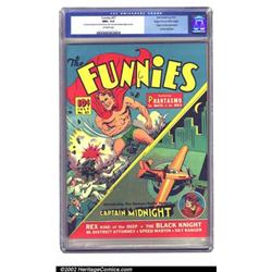 Funnies #57 Mile High pedigree (Dell, 1941) CGC NM+ 9.6 Off-white pages. This key book has the or...