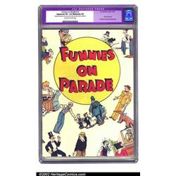 Funnies On Parade nn (Eastern Color, 1933) CGC Apparent VF+ 8.5 Moderate (P) Cream to off-white p...