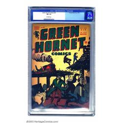Green Hornet Comics #25 (Harvey, 1945) CGC FN- 5.5 Off-white pages. Here's yet another neat cover...