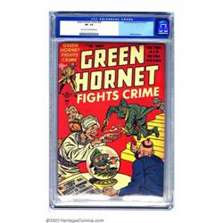 Green Hornet Comics #36 (Harvey, 1947) CGC VF- 7.5 Light tan to off-white pages. One of only five...