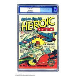 Heroic Comics #2 Mile High pedigree (Eastern Color, 1940) CGC NM- 9.2 Off-white to white pages. B...