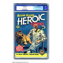 Heroic Comics #4 Mile High pedigree (Eastern Color, 1941) CGC VF+ 8.5 Off-white to white pages. B...