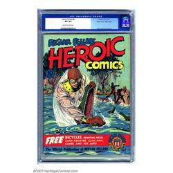 Heroic Comics #6 Mile High pedigree (Eastern Color, 1941) CGC VF+ 8.5 Off-white to white pages. T...