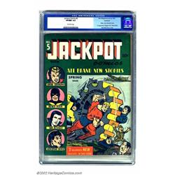 Jackpot Comics #5 Rockford pedigree (MLJ, 1942) CGC VF/NM 9.0 Off-white pages. Archie was already...