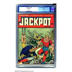 Jackpot Comics #6 Rockford pedigree (MLJ, 1942) CGC FN+ 6.5 Off-white pages. We seem to have a pr...