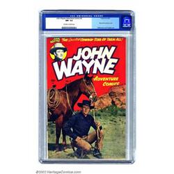 John Wayne Adventure Comics #2 (Toby Publishing, 1950) CGC NM- 9.2 Off-white to white pages. A sl...