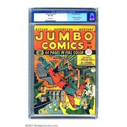 Jumbo Comics #14 (Fiction House, 1940) CGC VF+ 8.5 Off-white pages. Legendary artist Will Eisner...