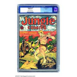 Jungle Comics #8 Rockford pedigree (Fiction House, 1940) CGC VF/NM 9.0 Cream to off-white pages....