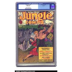 Jungle Comics #9 Rockford (Fiction House, 1940) CGC VF+ 8.5 Cream to off-white pages. A gorgeous...