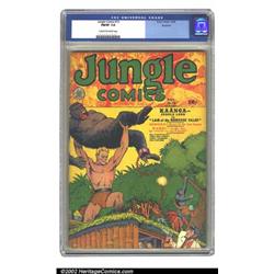 Jungle Comics #10 Rockford pedigree (Fiction House, 1940) CGC FN/VF 7.0 Cream to off-white pages....