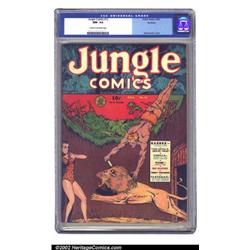 Jungle Comics #12 Rockford pedigree (Fiction House, 1940) CGC NM- 9.2 Cream to off-white pages. D...