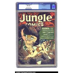 Jungle Comics #32 Rockford pedigree (Fiction House, 1942) CGC VF+ 8.5 Cream to off-white pages. H...