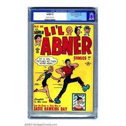Li'l Abner #61 Mile High pedigree (Harvey, 1947) CGC VF/NM 9.0 Off-white to white pages. This is...