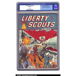 Liberty Scouts Comics #3 Mile High pedigree (Centaur, 1941) CGC VF 8.0 White pages. One of the mo...