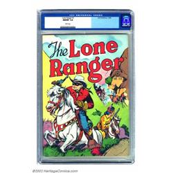 Lone Ranger #1 (Dell, 1948) CGC 9.8 NM/MT White pages. The Lone Ranger's tremendous charisma carr...