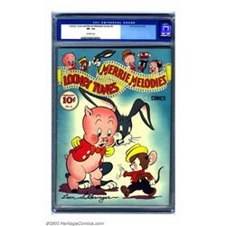 Looney Tunes and Merrie Melodies Comics #4 (Dell, 1942) CGC VF- 7.5 Off-white pages. Some of the...