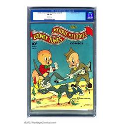 Looney Tunes and Merrie Melodies Comics #6 (Dell, 1942) CGC FN+ 6.5 Off-white pages. This early i...