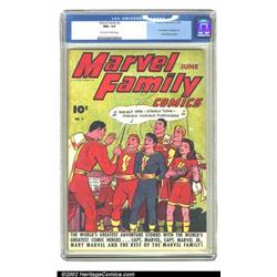 The Marvel Family #2 (Fawcett, 1946) CGC NM+ 9.6 Off-white to white pages. This second issue feat...