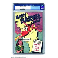 Mary Marvel Comics #2 Mile High pedigree (Fawcett, 1946) CGC VF+ 8.5 White pages. This book exemp...