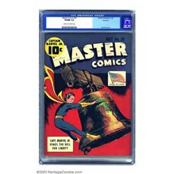 Master Comics #28 Rockford pedigree (Fawcett, 1942) CGC VF/NM 9.0 Cream to off-white pages. Mac R...