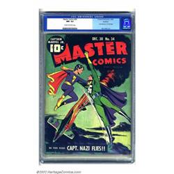 Master Comics #34 Rockford pedigree (Fawcett, 1942) CGC NM- 9.2 Cream to off-white pages. Mac Rab...